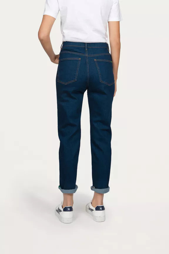 Manyara – Jean Mom bleu éco-responsable / Green LION