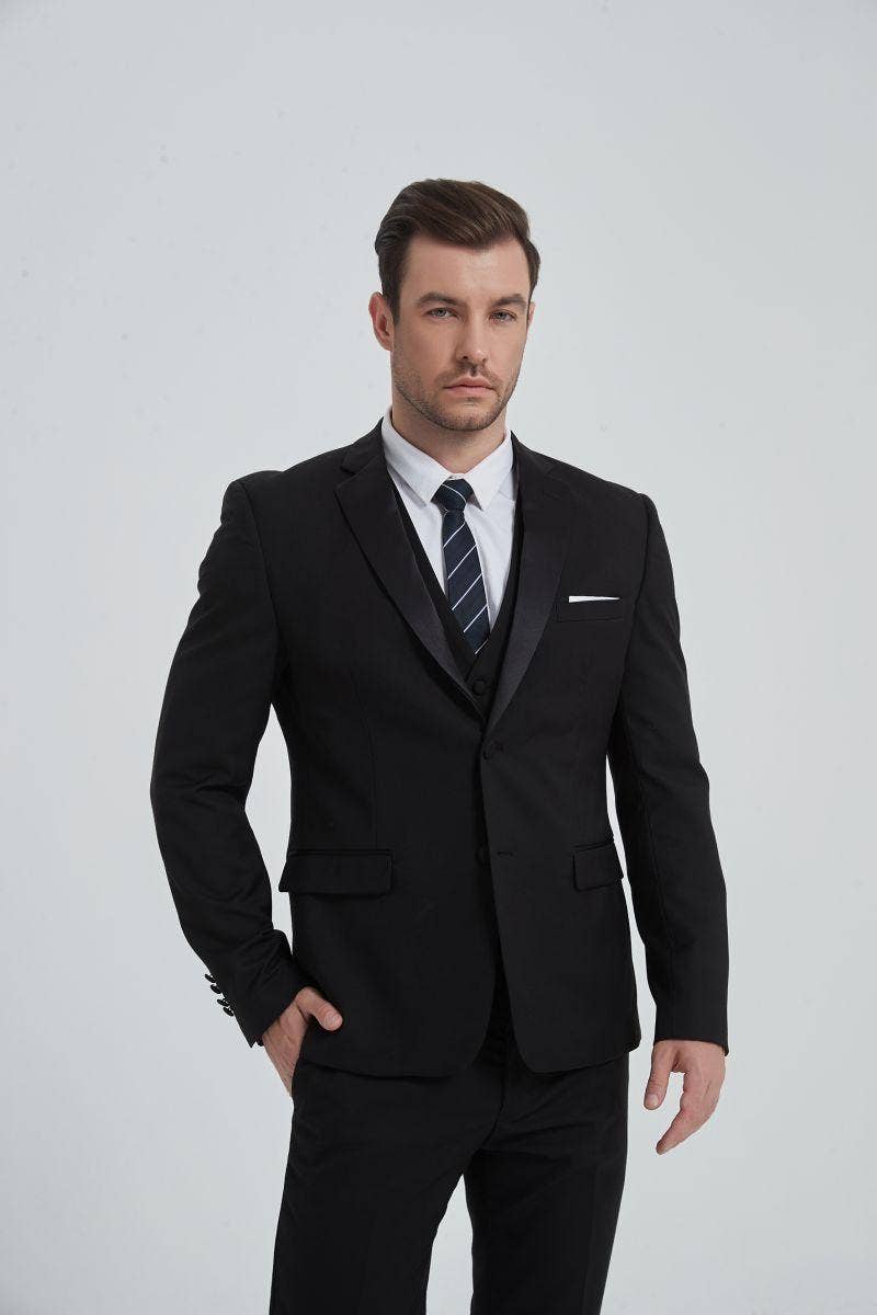 Costume 3 pieces noir (T46 à T58) COS-S061