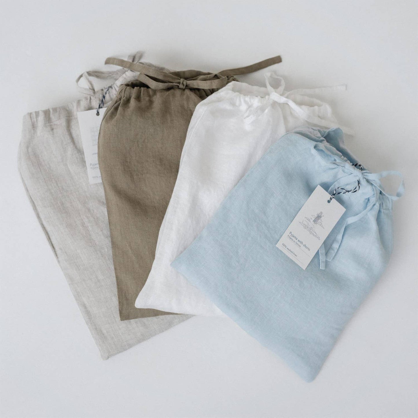 Ensemble de vêtements de détente Optical White Linen Primrose