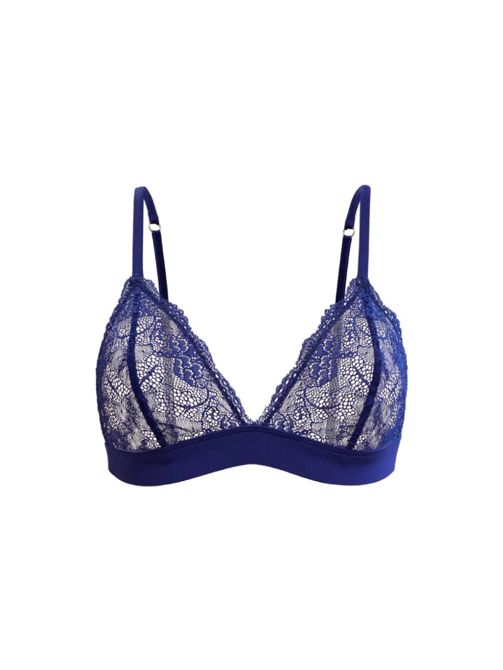 Soutien-gorge sans armature dentelle Bleu outremer